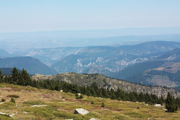 Paysage dans les Corbières, Occitanie dans le sud de la France