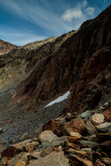 Rocky mountain in Tierra del Fuego, Argentina