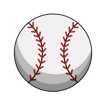 baseball ball sport image vector illustration eps 10