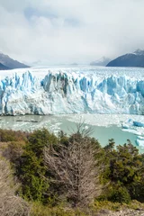Plaid mouton avec motif Glaciers Glacier Perito Moreno en Argentine
