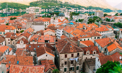Fototapeta na wymiar The Old Town of Kotor. City streets. Montenegro