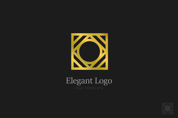 Minimalistic Elegant Logo. Luxury emblem template