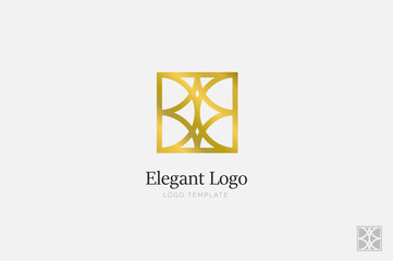 Minimalistic Elegant Logo. Luxury emblem template