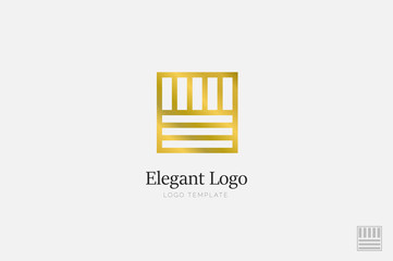 Minimalistic Elegant Logo. Luxury emblem template