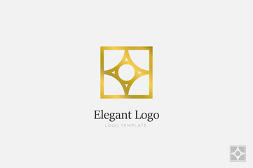 Minimalistic Elegant Logo. Luxury emblem template