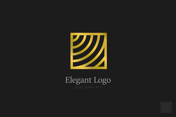 Minimalistic Elegant Logo. Luxury emblem template