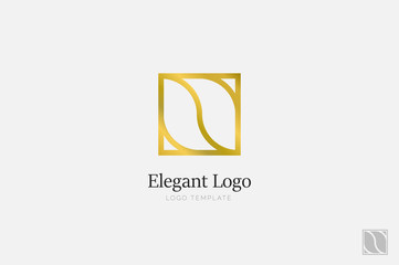 Minimalistic Elegant Logo. Luxury emblem template