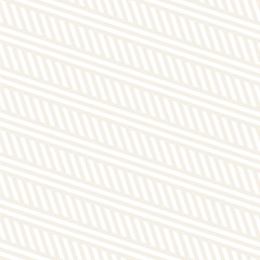 Interlacing Parallel Stripes. Vector Seamless Subtle Monochrome Pattern.