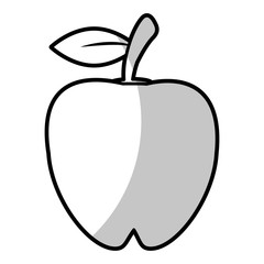apple food nutrition - shadow vector illustration eps 10