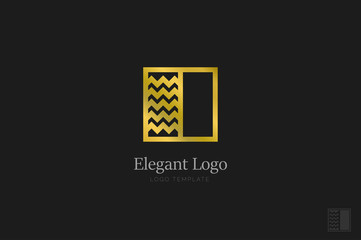 Minimalistic Elegant Logo. Luxury emblem template