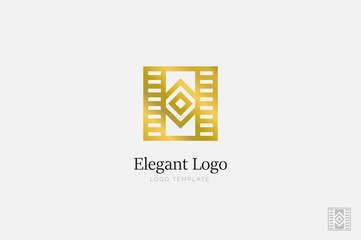 Minimalistic Elegant Logo. Luxury emblem template