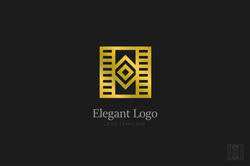 Minimalistic Elegant Logo. Luxury emblem template