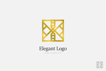 Minimalistic Elegant Logo. Luxury emblem template