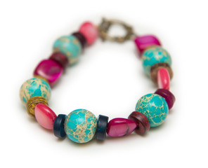 Elegant jewellery isolated on the whtie background