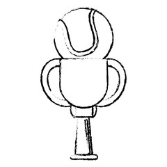 tennis award cup sport win vector illustration eps 10