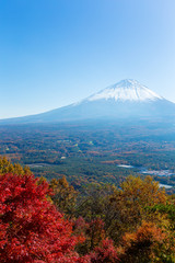 Mountain fuji in Koyodai Plateau