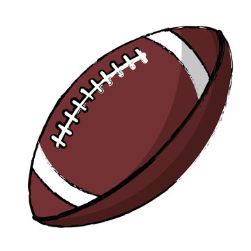 american football sport ball image vector illustration eps 10