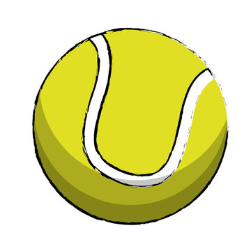tennis sport ball image vector illustration eps 10