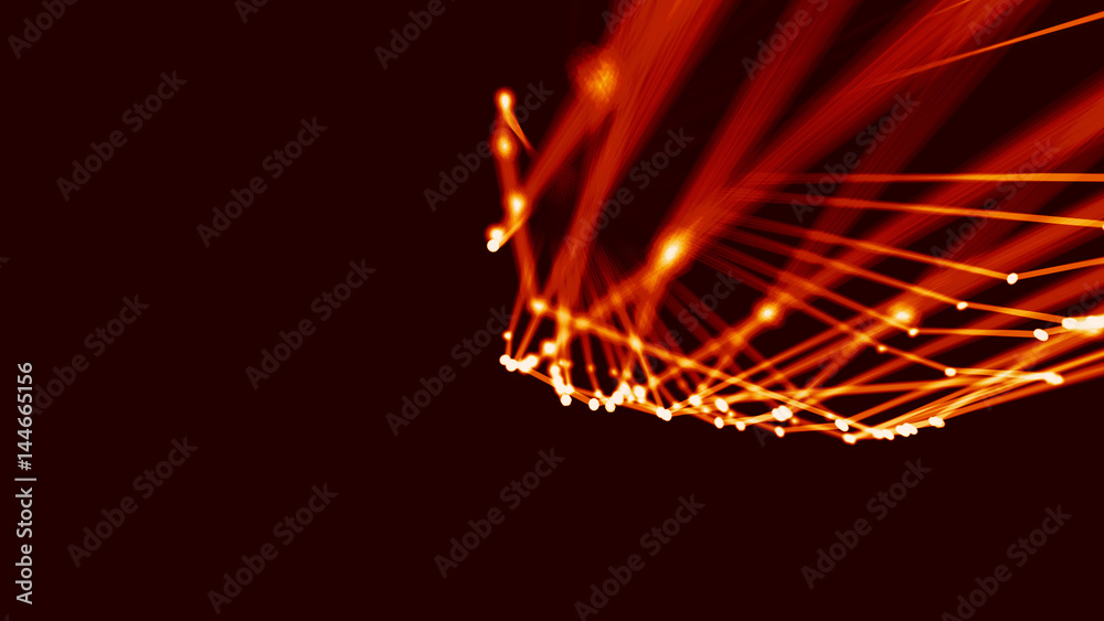 Canvas Prints abstract fire mesh background.polygonal structure.