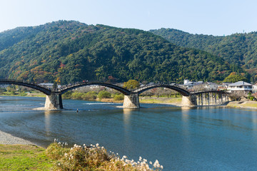 Fototapeta premium Traditional Kintai Bridge in Japan