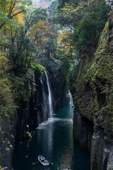 Japanese Takachiho Gorge in Japan