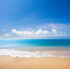 Fototapeta na wymiar beach and tropical sea