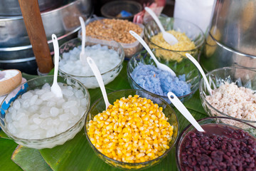 Thai Style ice cream topping