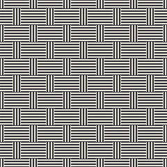 Abstract Geometric Pattern With Stripes Lattice. Seamless Vector Background