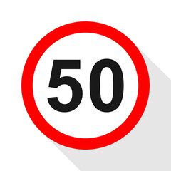 TRAFFIC SIGN FLAT DESIGN ICON LOGO