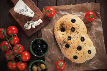 Italian focaccia bread