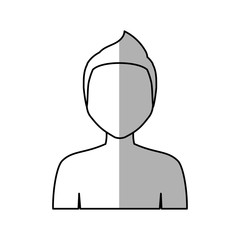 man cartoon icon over white background. vector illustration