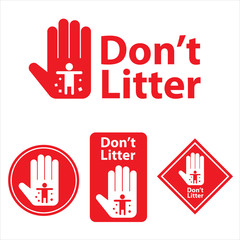 dont litter icon