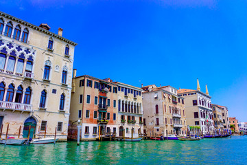 Fototapeta na wymiar Grand Canal in Venice, Italy. Venice landmark