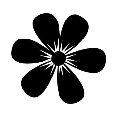 cute flower decorative icon vector illustration design