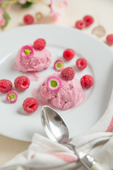 Himbeer Eiscreme 