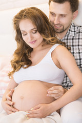 Pregnant wife and husband