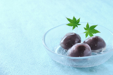 
夏の和菓子 くず餅
