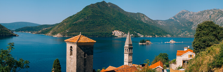 Naklejka na ściany i meble The island of Gospa od Skrpela, Kotor Bay, Montenegro.
