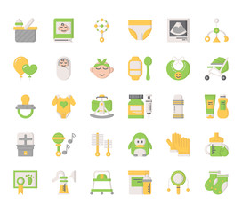 Baby Elements  , Thin Line and Pixel Perfect Icons