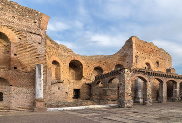 Rome, Italy. Ruins of the villa Quintili, II century AD