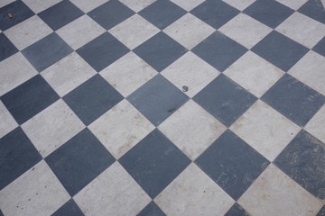 Checkered floor 