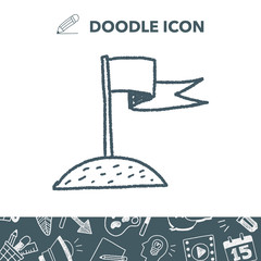 Fototapeta premium Doodle Landed