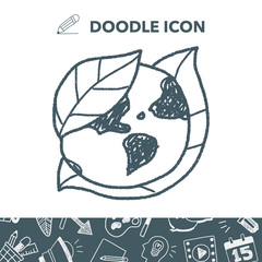 Environmental protection concept; Protect our environment, protect our planet; doodle