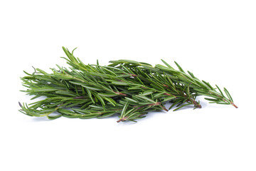 rosemary Herbs and Medicinal herbs. Organic healing herbs. fresh rosemary bunch rosemary isolated on white background