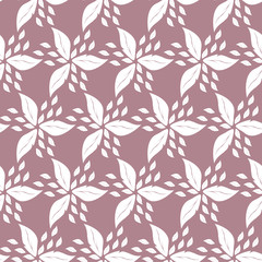 Seamless abstract pink and white classic pattern Floral ornament.