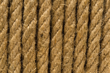 Twisted brown rope background