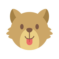 cute dog face zodiac cartoon