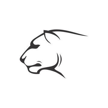  abstract lion head icon logo