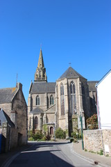 Fototapeta na wymiar Eglise paroissiale Notre-Dame-de-Grâce de Plouhinec