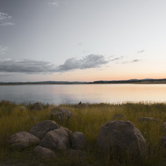 Lake Leslie near Warwick, Queensland in the late afternoon.